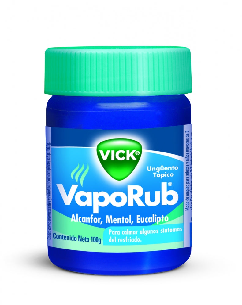 Ungüento Vick VapoRub para calmar algunos síntomas del resfriado 100 g
