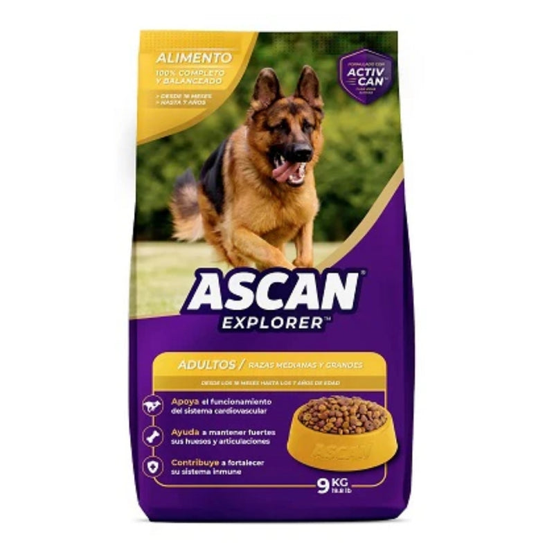 COMIDA DE PERRO ASCAN ADULTO 9 KG