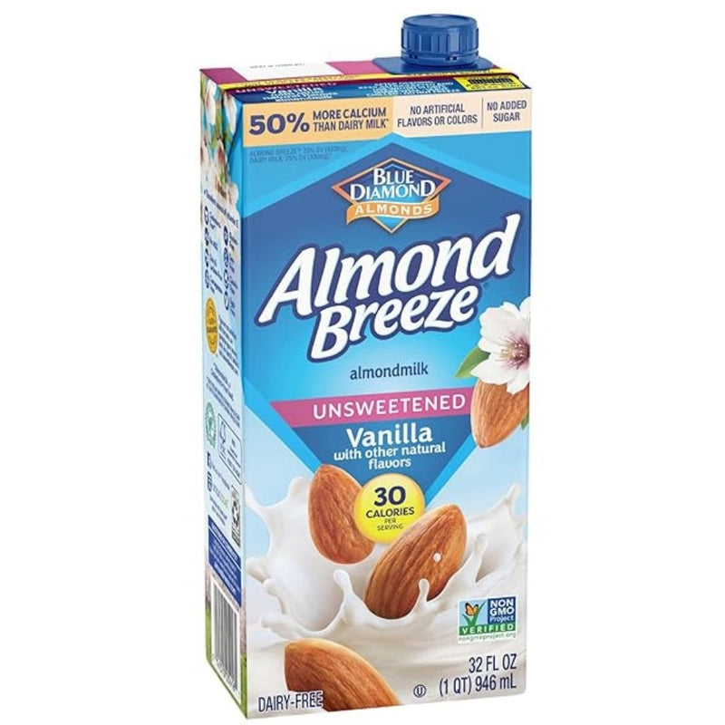 LECHE DE ALMENDRA ALMOND BREEZE UNSWEETENED VAINILLA 946 ML