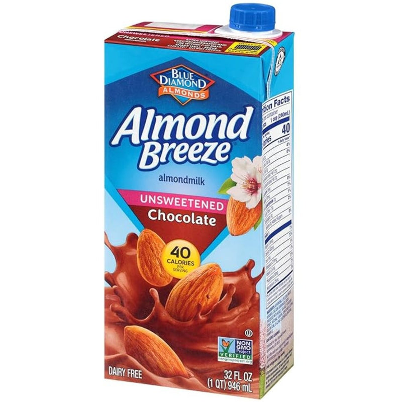 LECHE DE ALMENDRA ALMOND BREEZE UNSWEETENED CHOCOLATE 946 ML