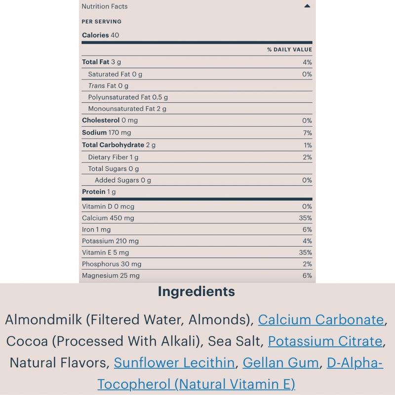 LECHE DE ALMENDRA ALMOND BREEZE UNSWEETENED CHOCOLATE 946 ML