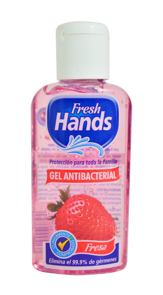 GEL ANTIBACTERIAL DE MANOS FRESA FRESH HANDS 2 OZ